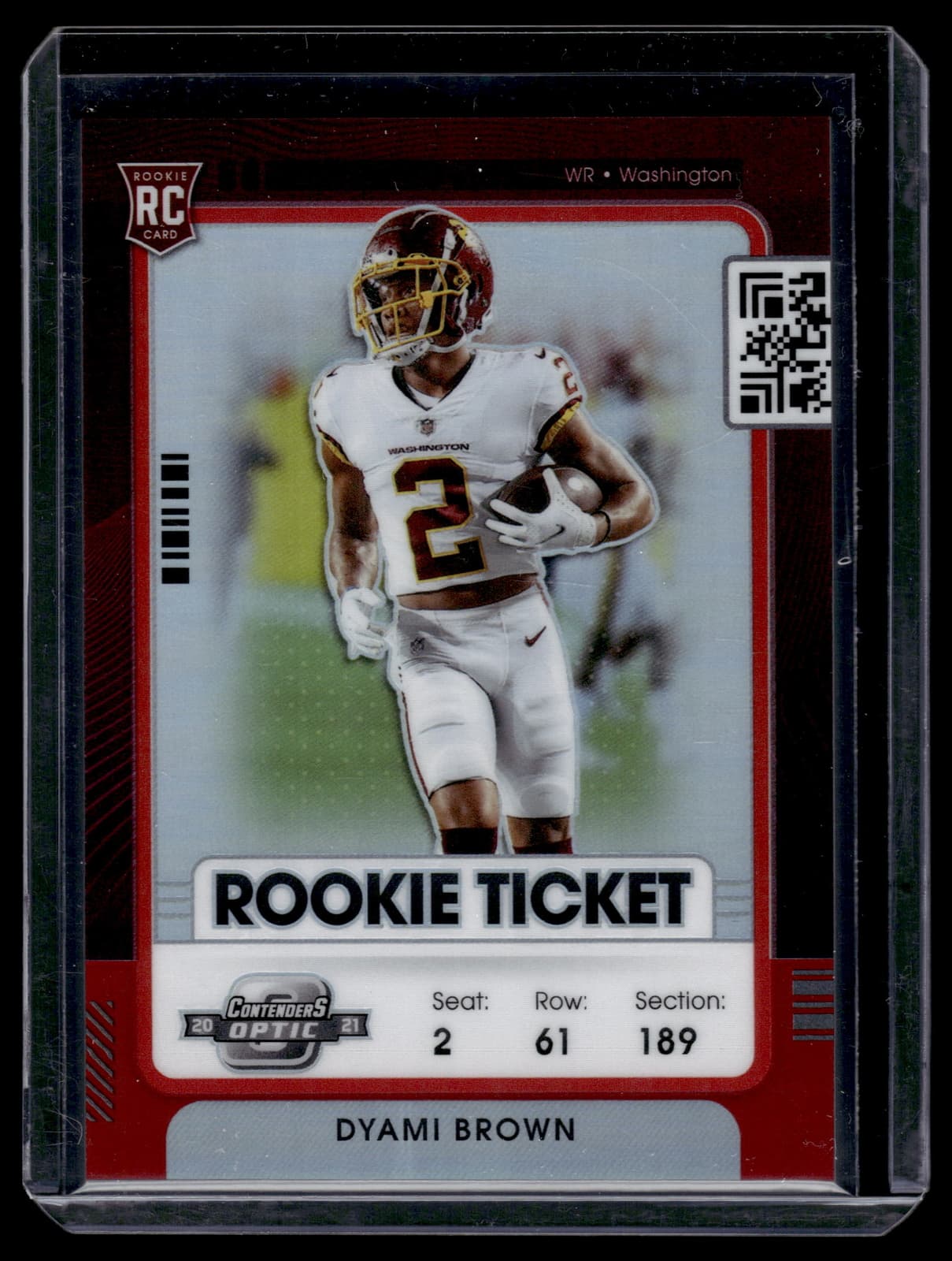 Dyami Brown 2021 panini Panini Contenders Optic