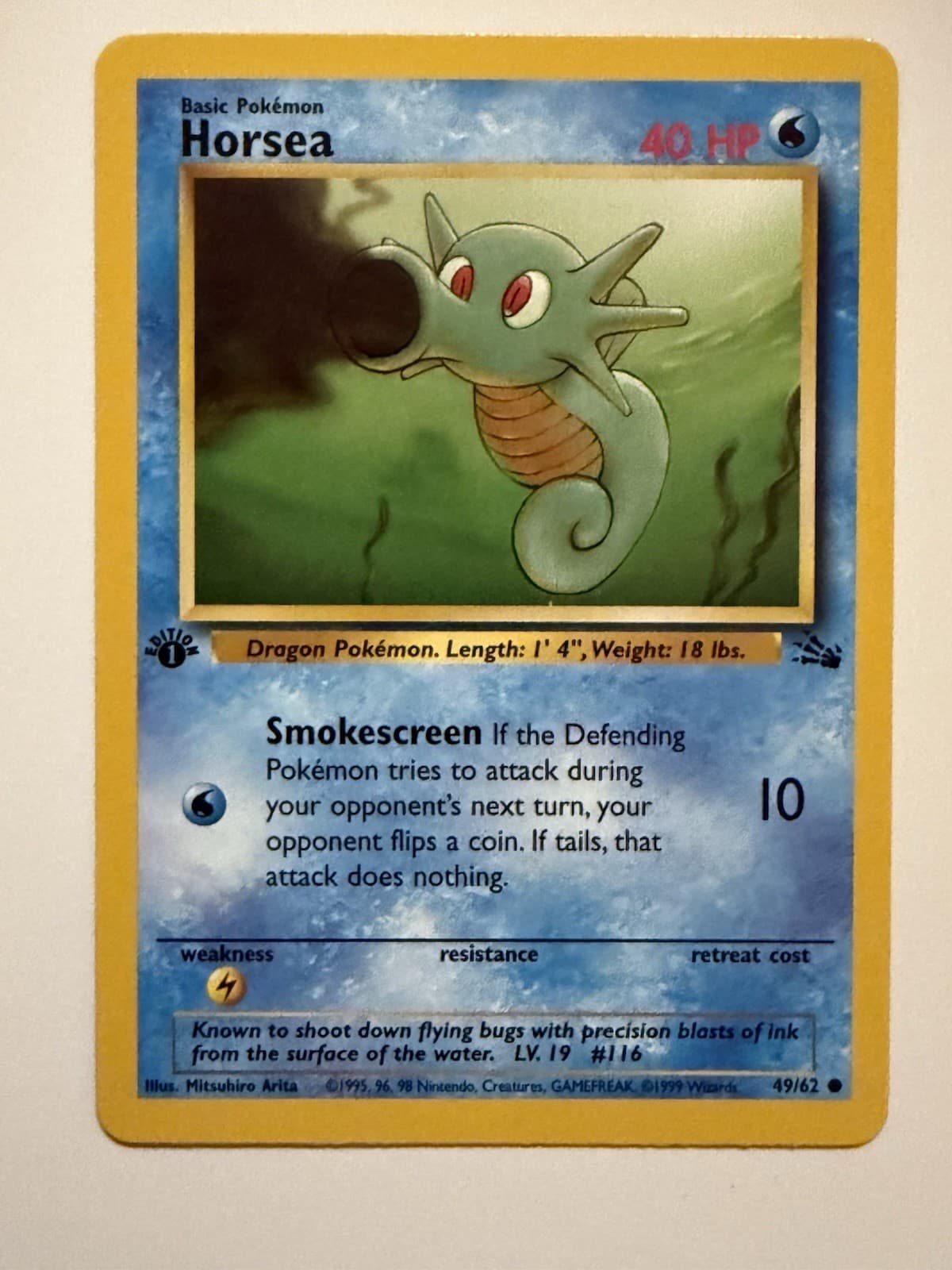 Horsea 1999 Pokemon