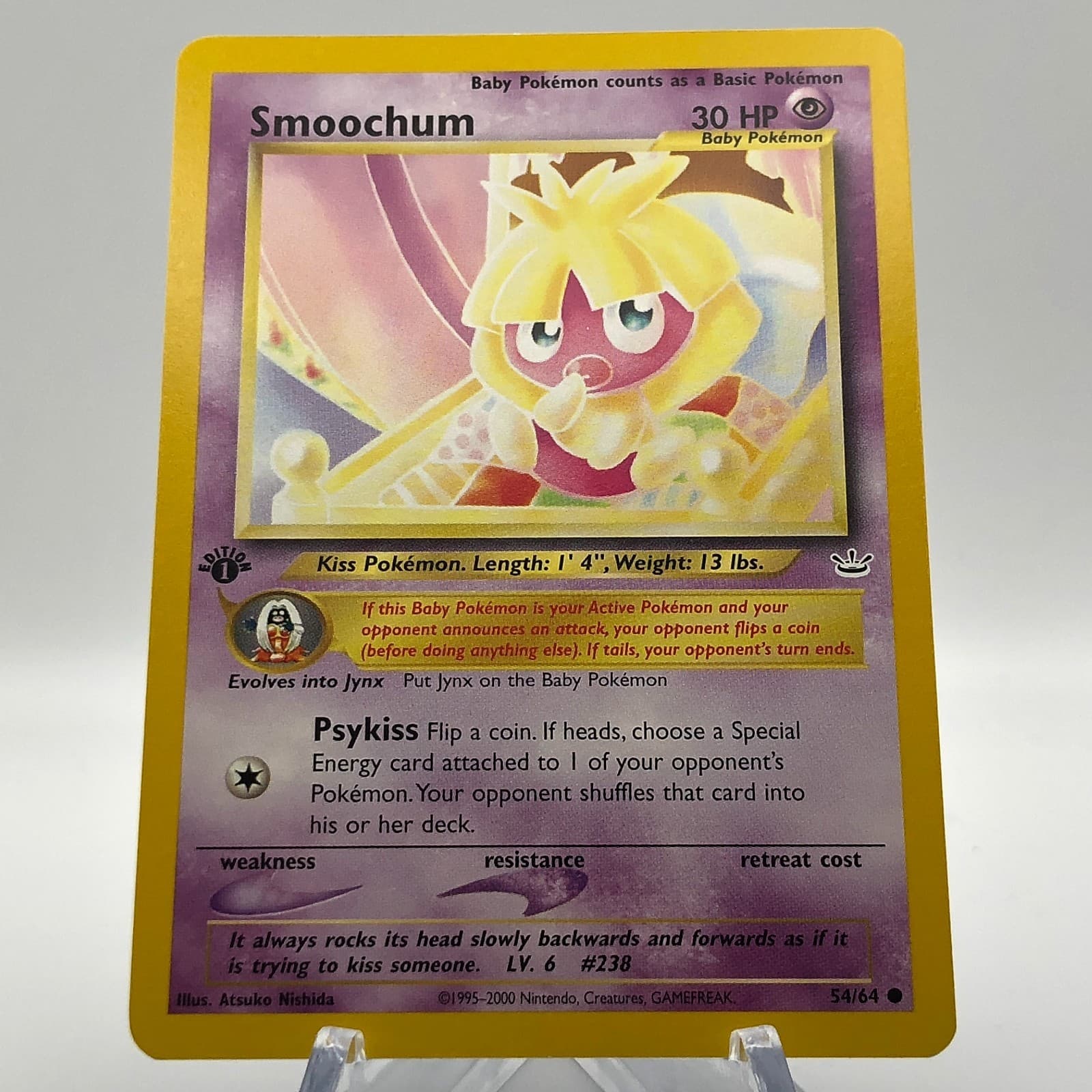 Smoochum trading card
