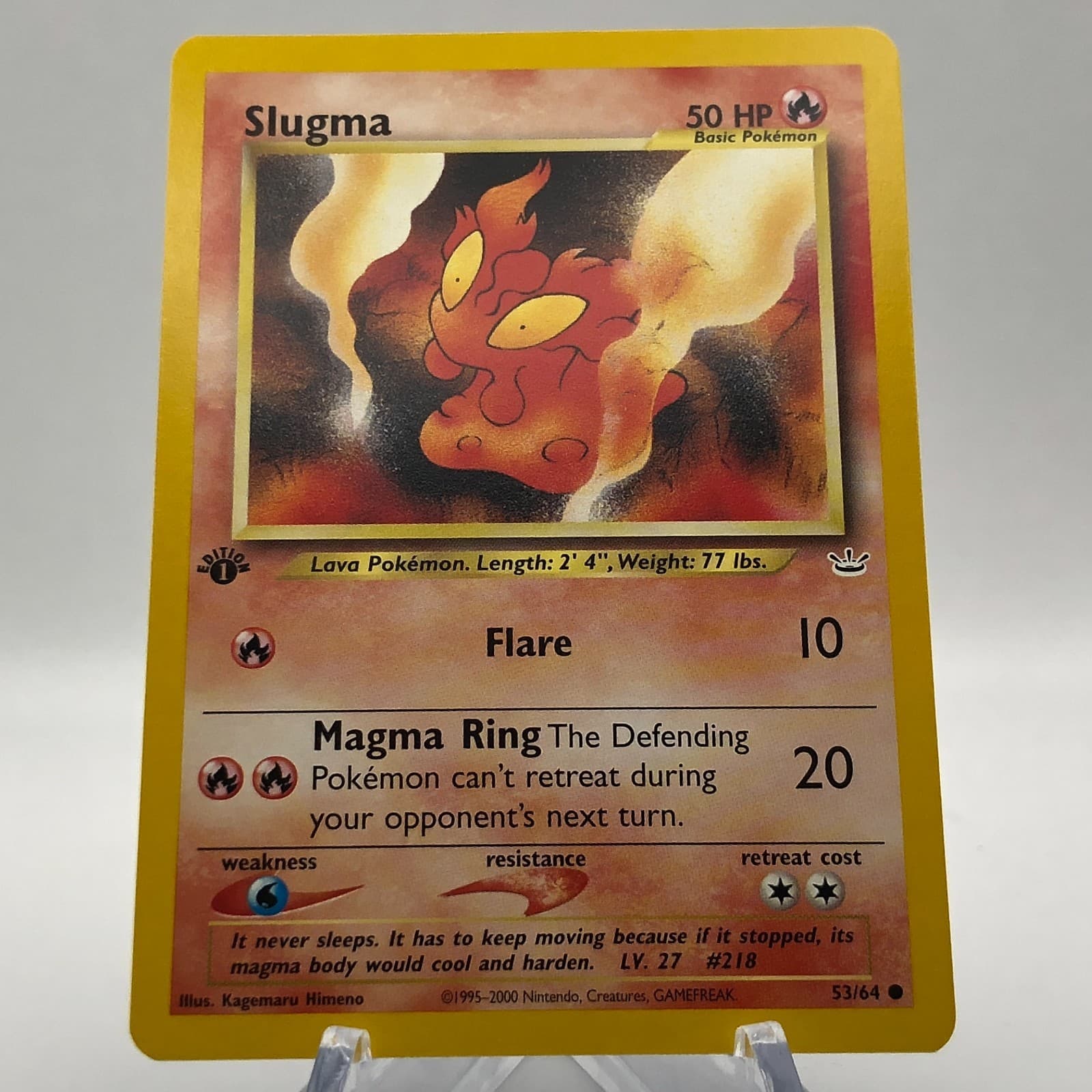 Slugma trading card