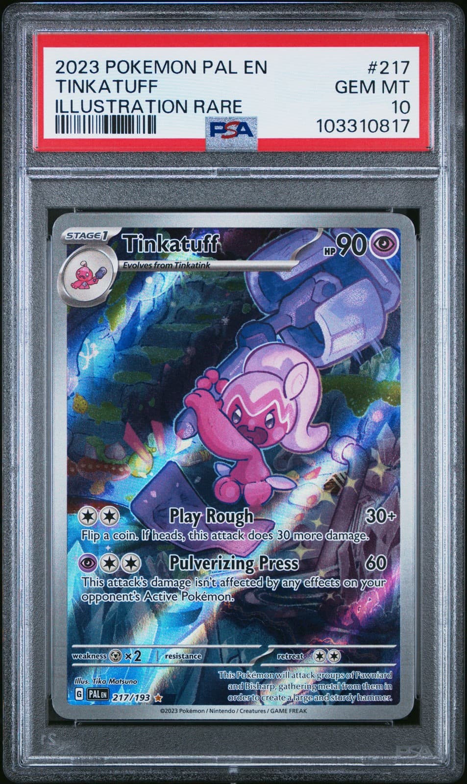 Tinkatuff trading card