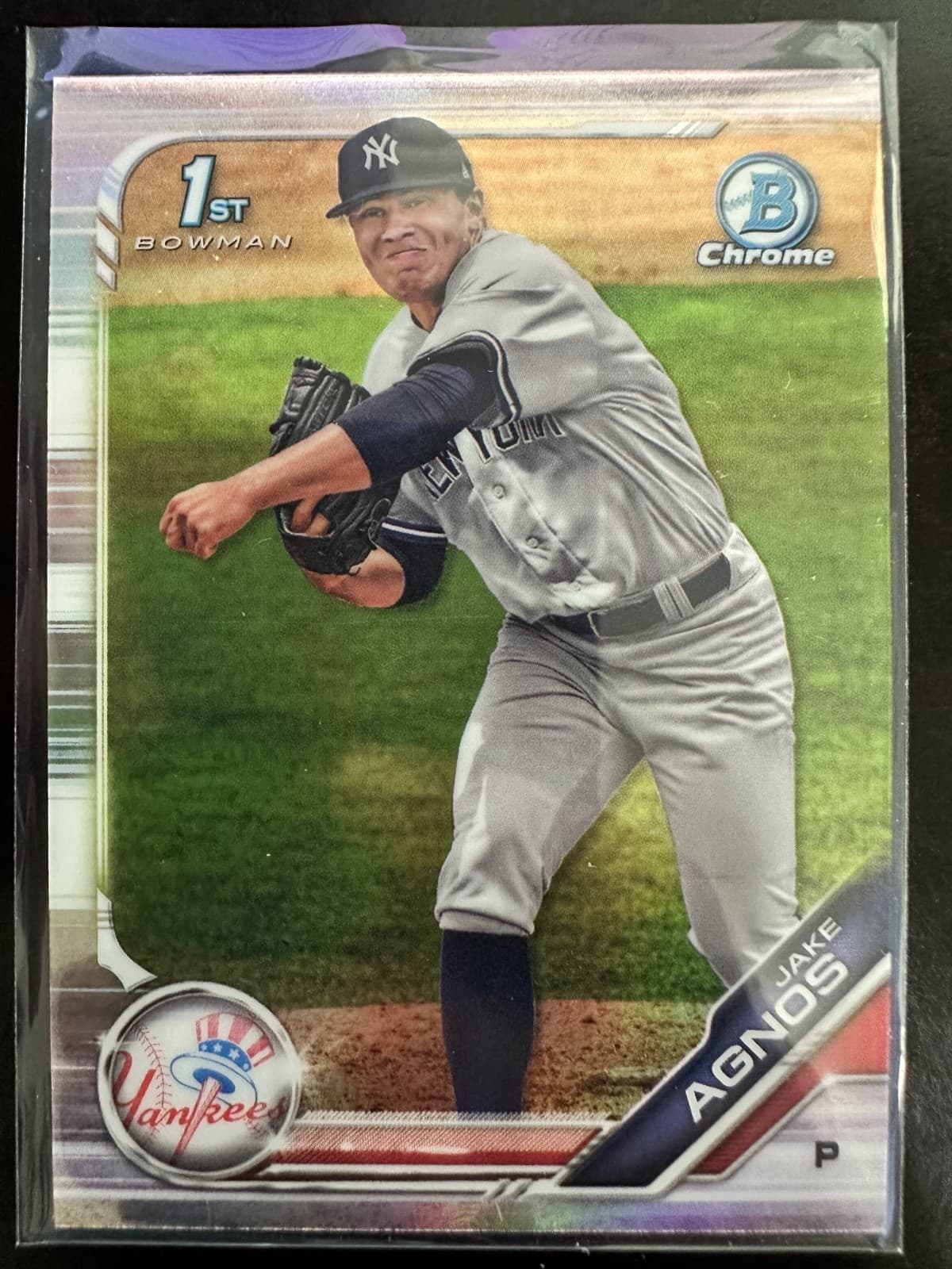 Jake Agnos trading card