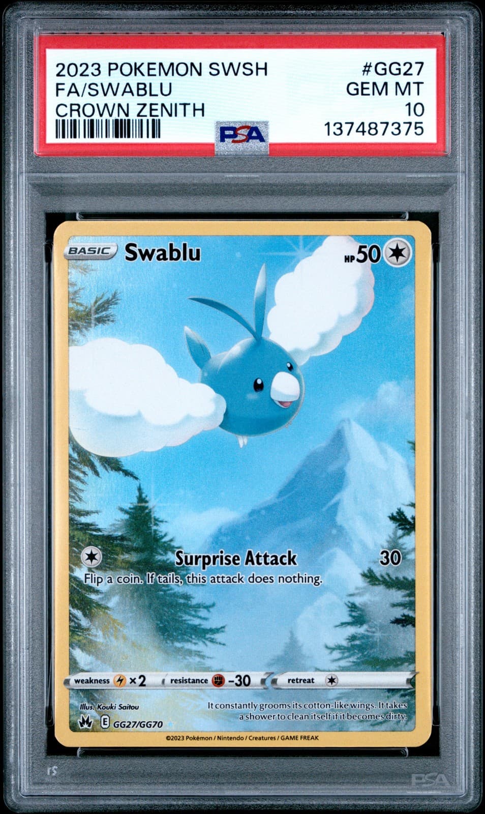 Swablu trading card