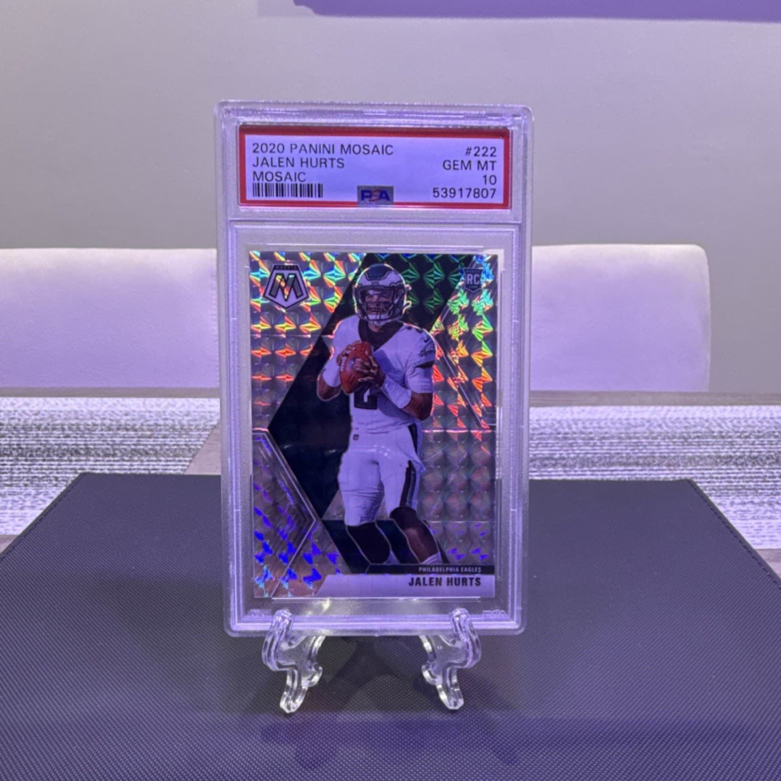 Jalen Hurts trading card