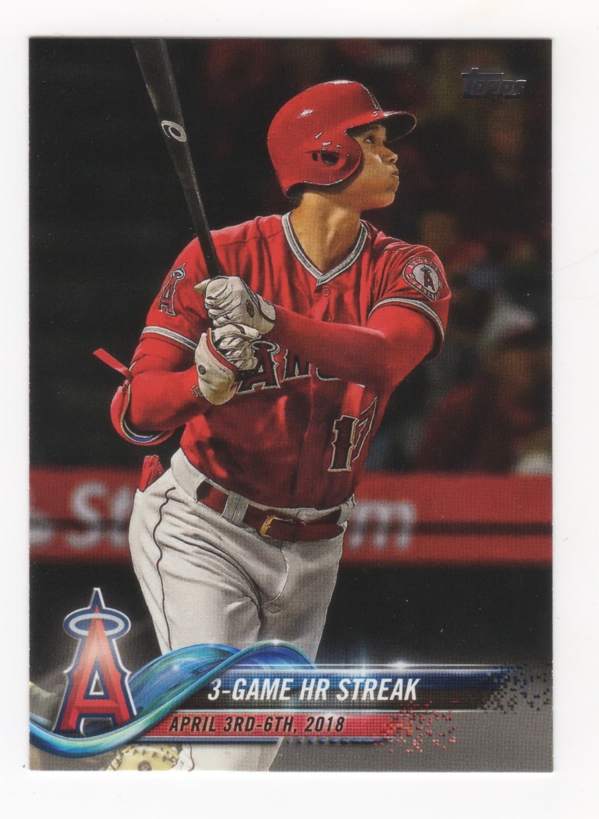 Shohei Ohtani 2018 topps Topps Update Base (3-Game HR Streak)
