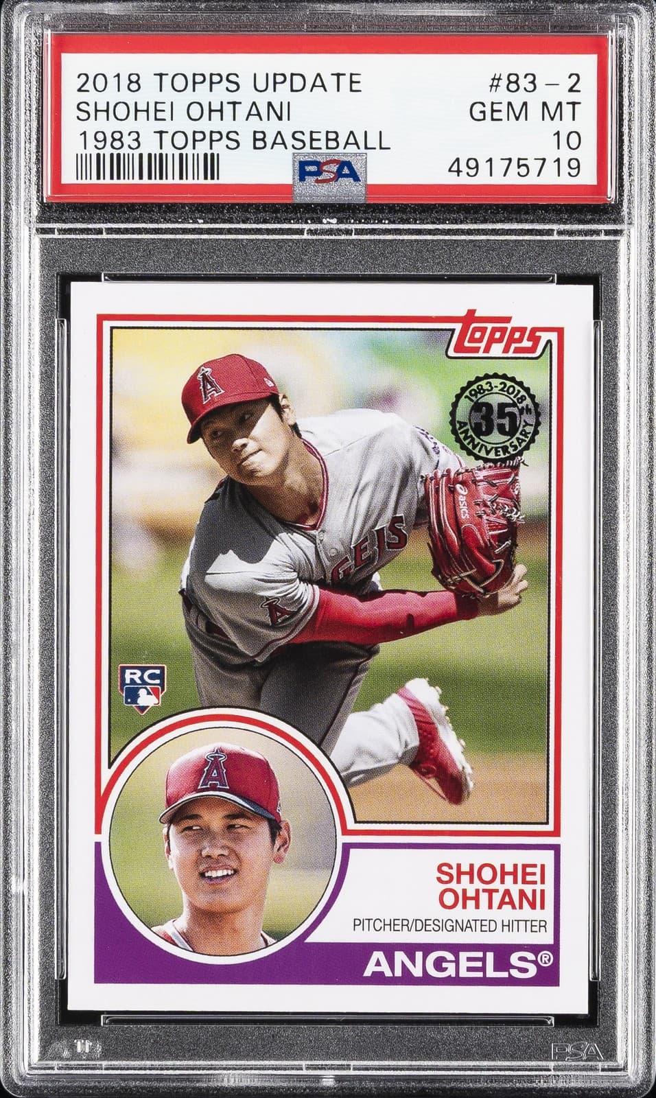 Shohei Ohtani 2018 topps Topps Update