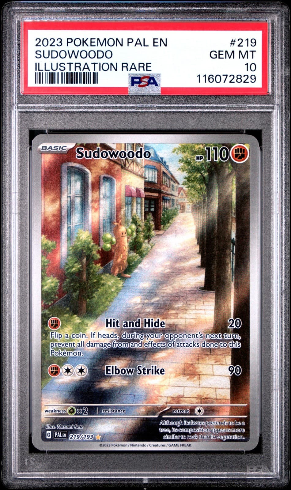 Sudowoodo trading card
