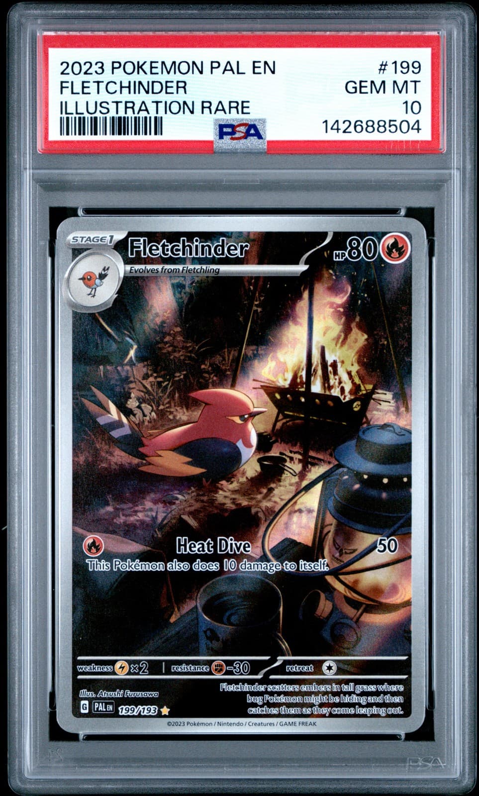 Fletchinder trading card