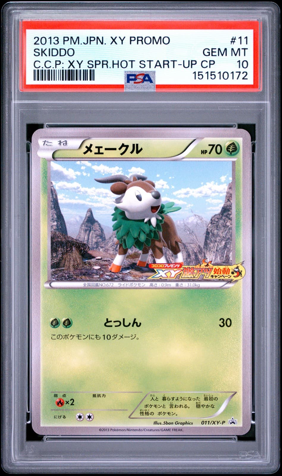 Skiddo trading card