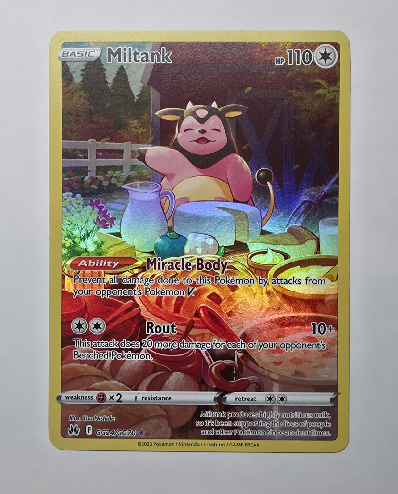 Miltank trading card