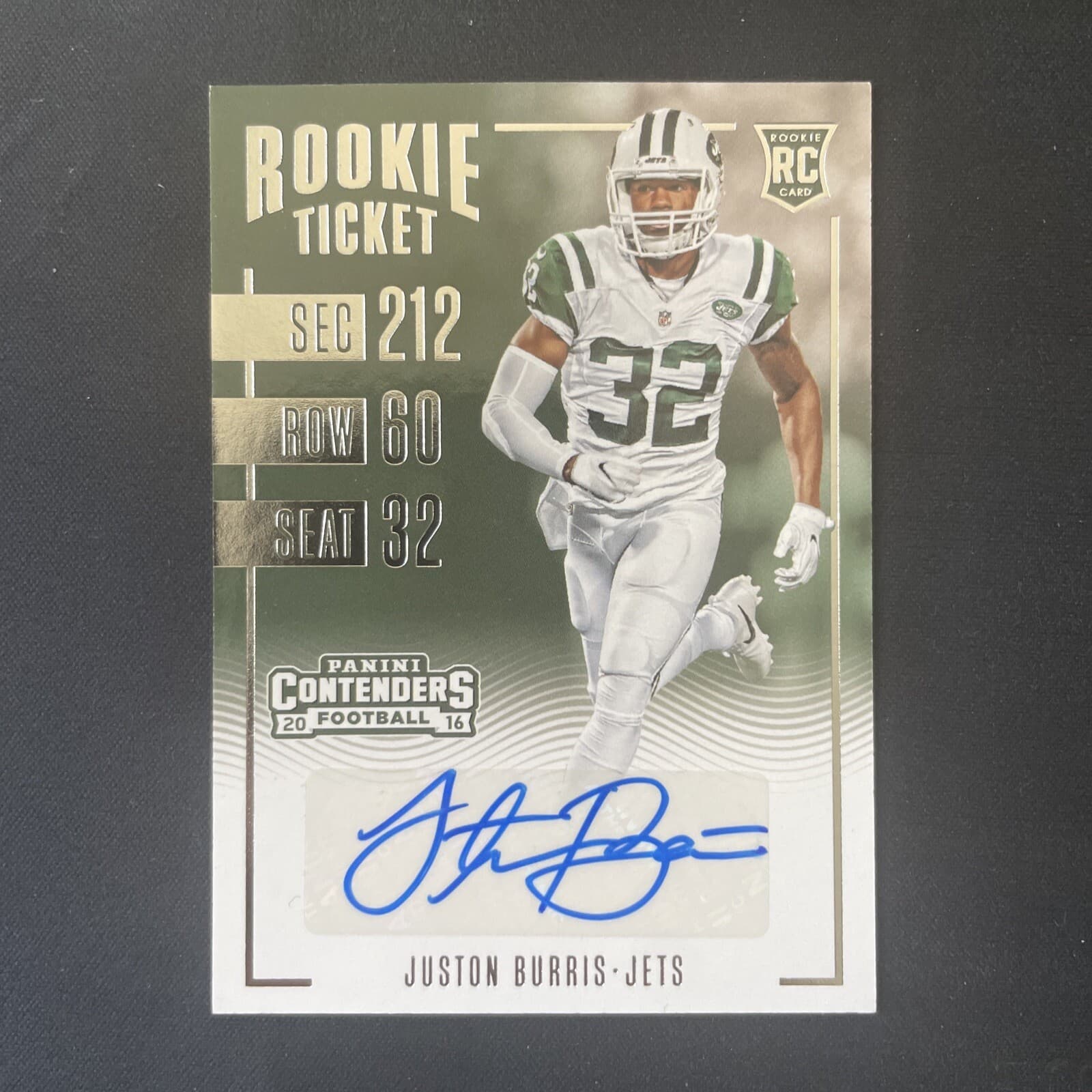 Juston Burris 2016 panini