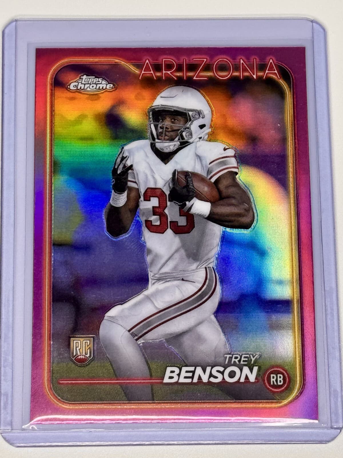 Trey Benson trading card