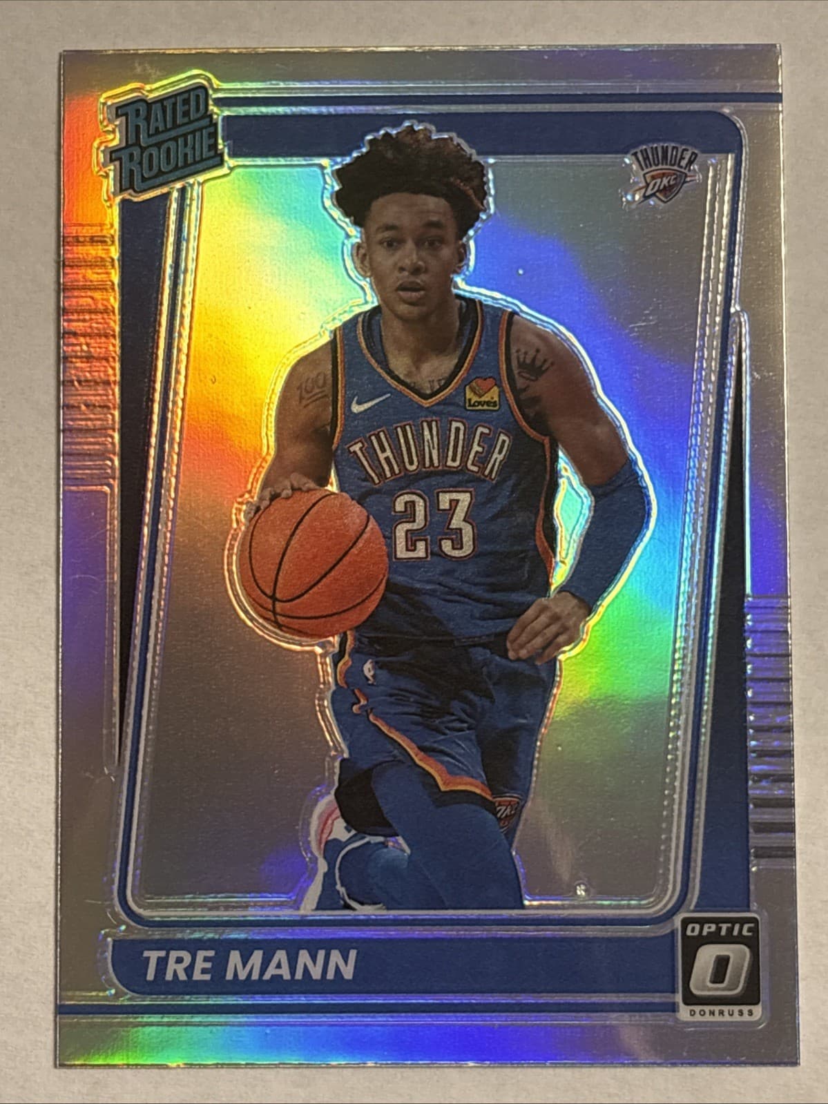 Tre Mann trading card