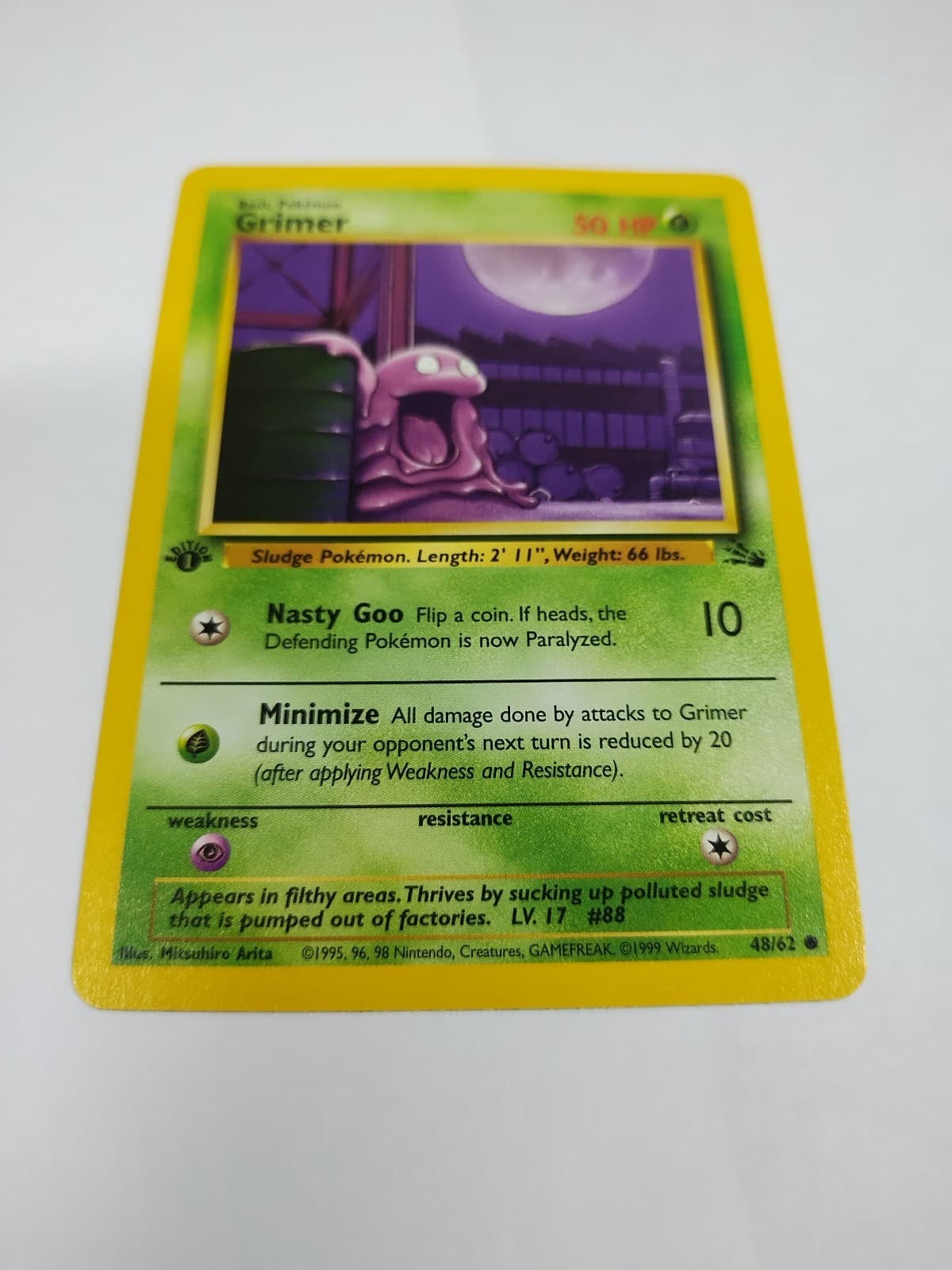 Grimer trading card