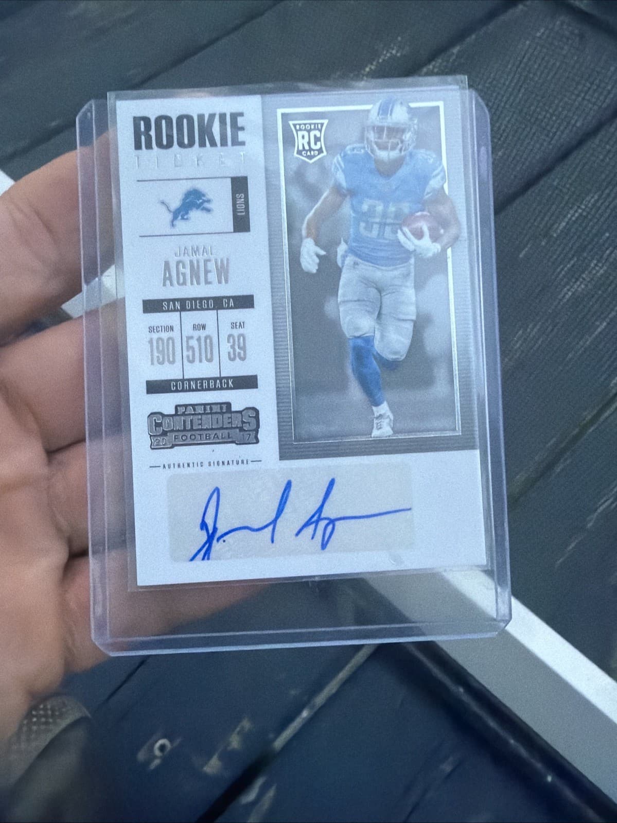 Jamal Agnew trading card