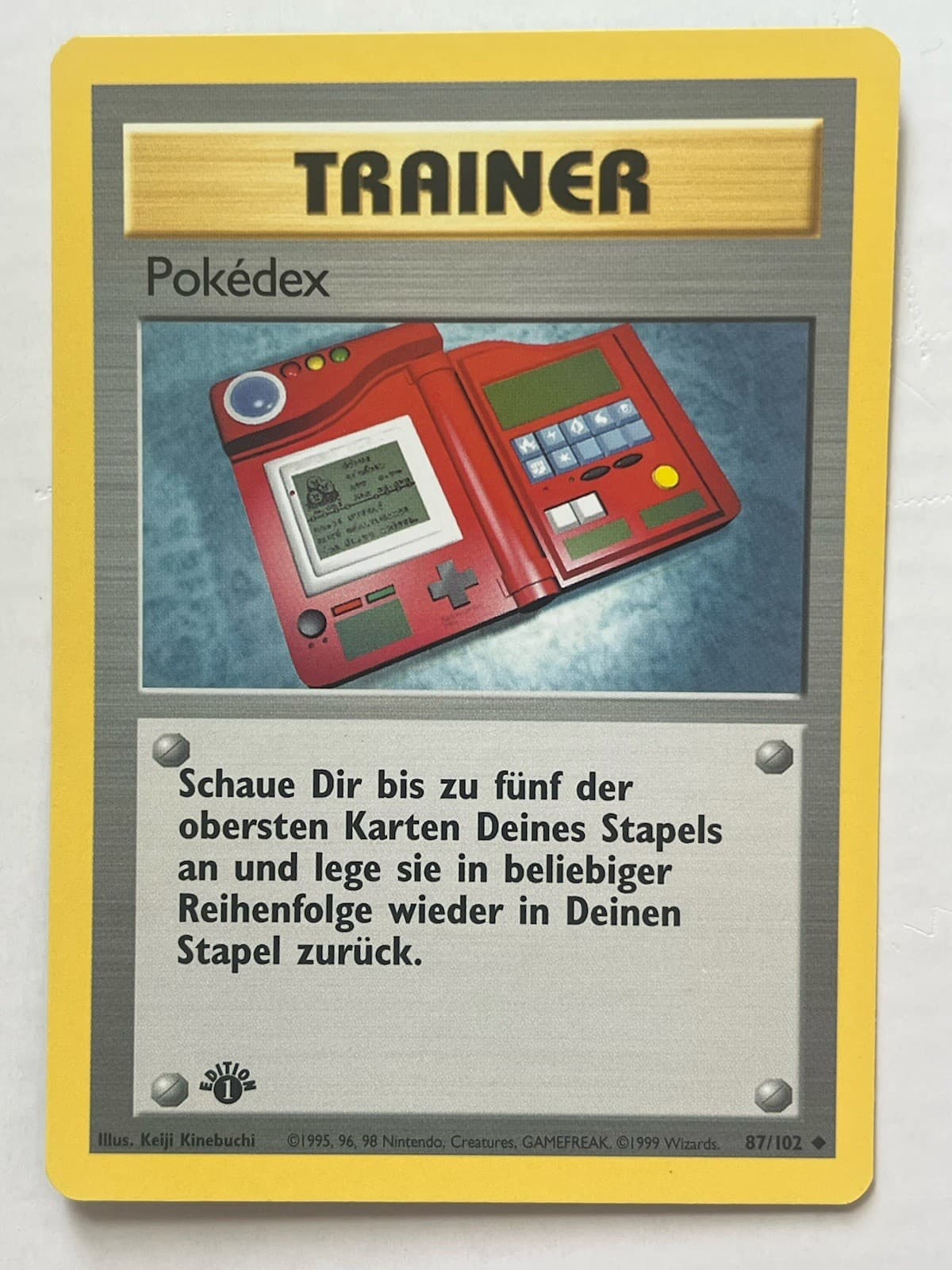 Pokédex trading card