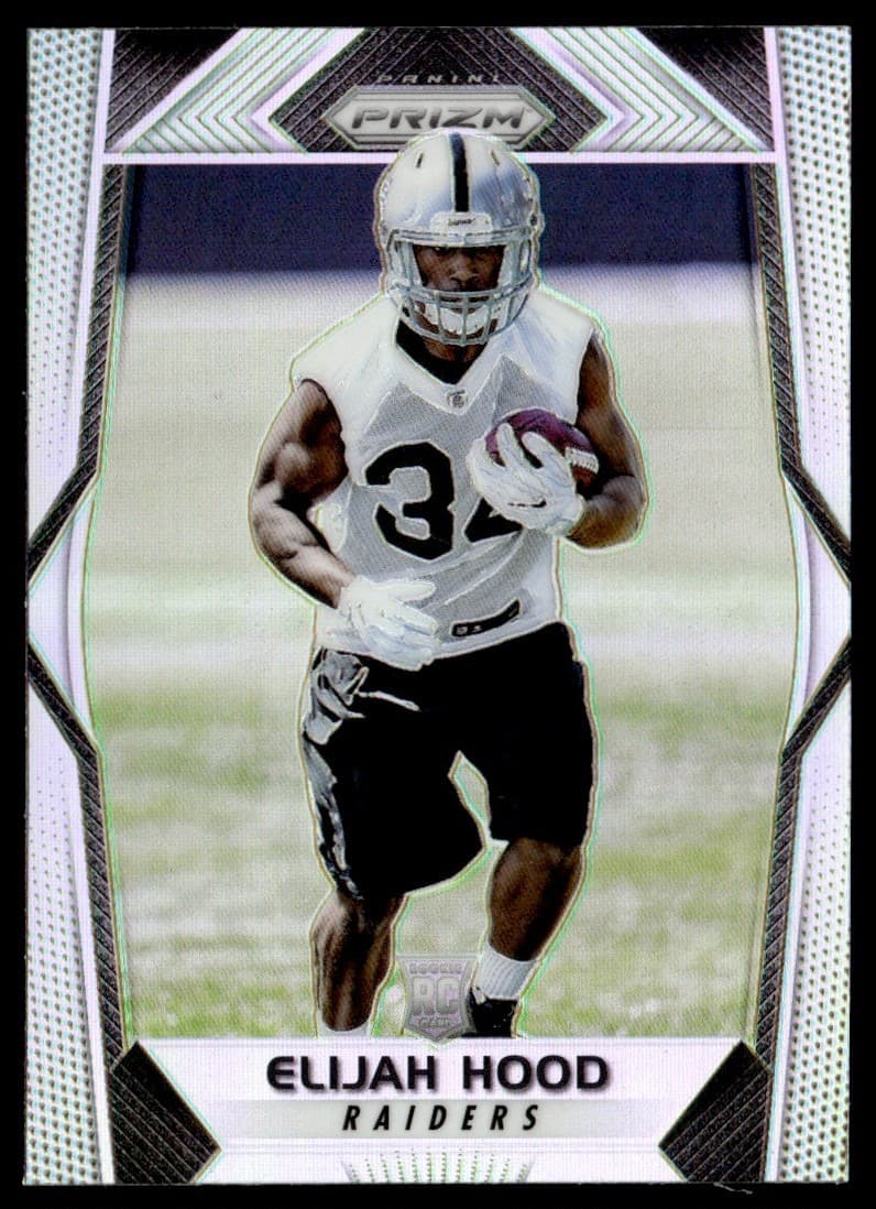 Elijah Hood trading card