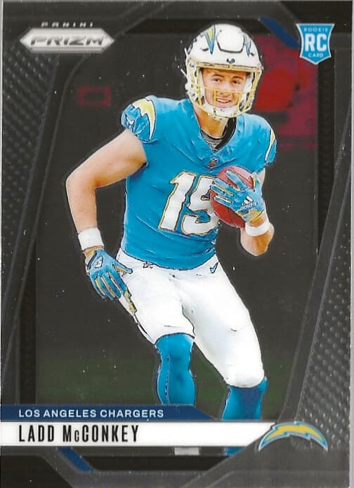 Ladd McConkey trading card