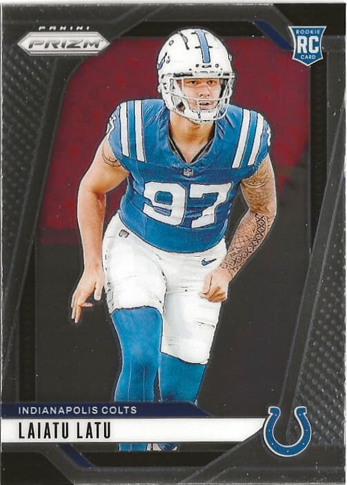 Laiatu Latu 2024 panini Prizm Black & White Checker