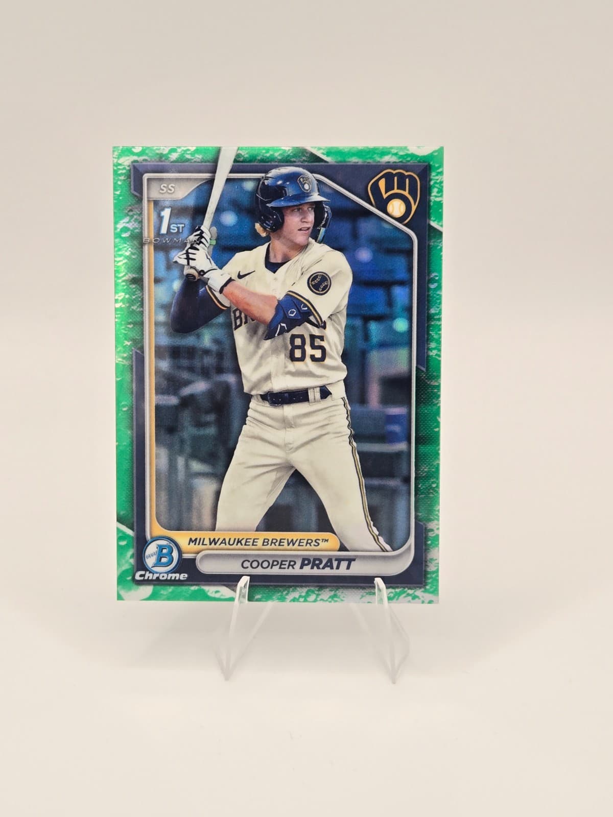 Cooper Pratt 2024 bowman Bowman Chrome Prospects - Fuchsia Refractor (1st)