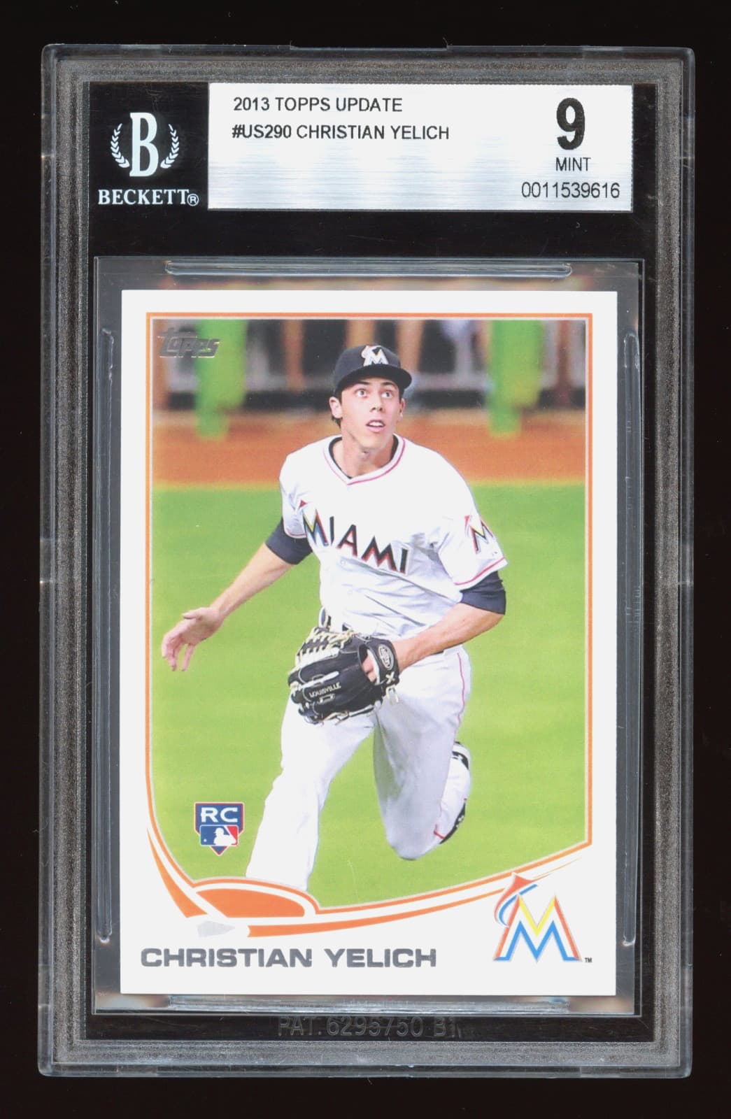 Christian Yelich trading card