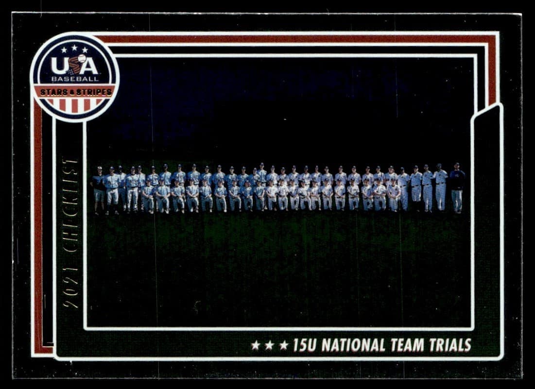 15U National Team Trials Checklist #100