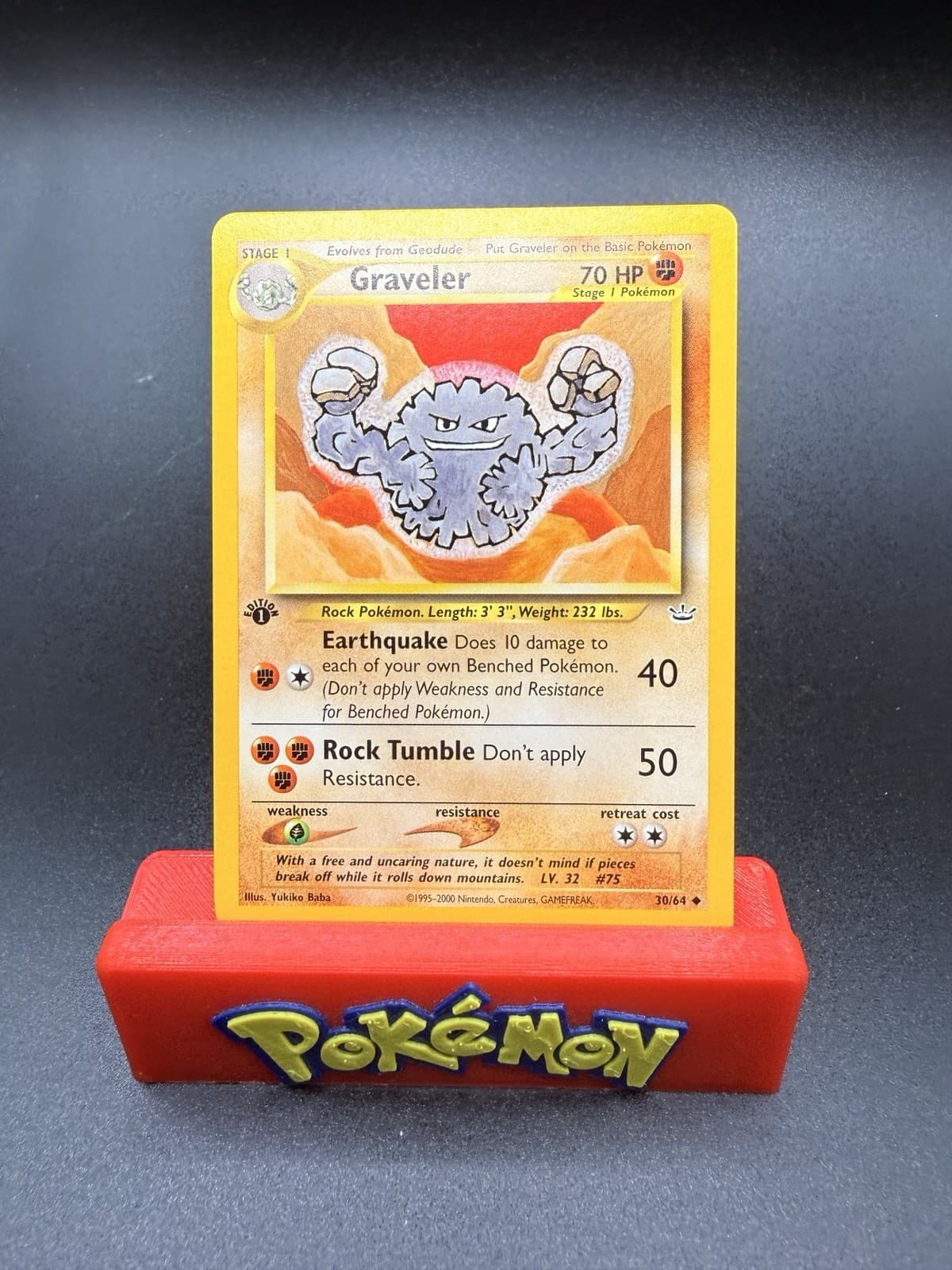 Graveler 2001 Pokemon Neo Revelation 1st Edition