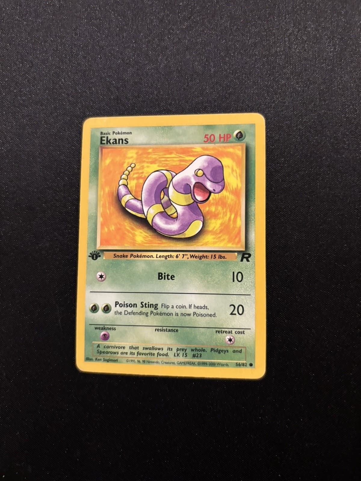 Ekans 2000 Pokemon Team Rocket