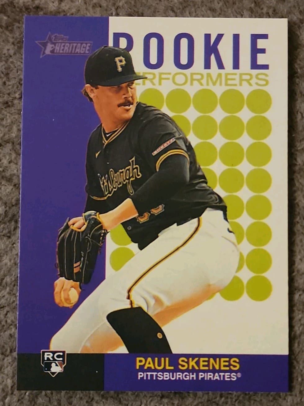 Paul Skenes 2024 topps Topps Heritage