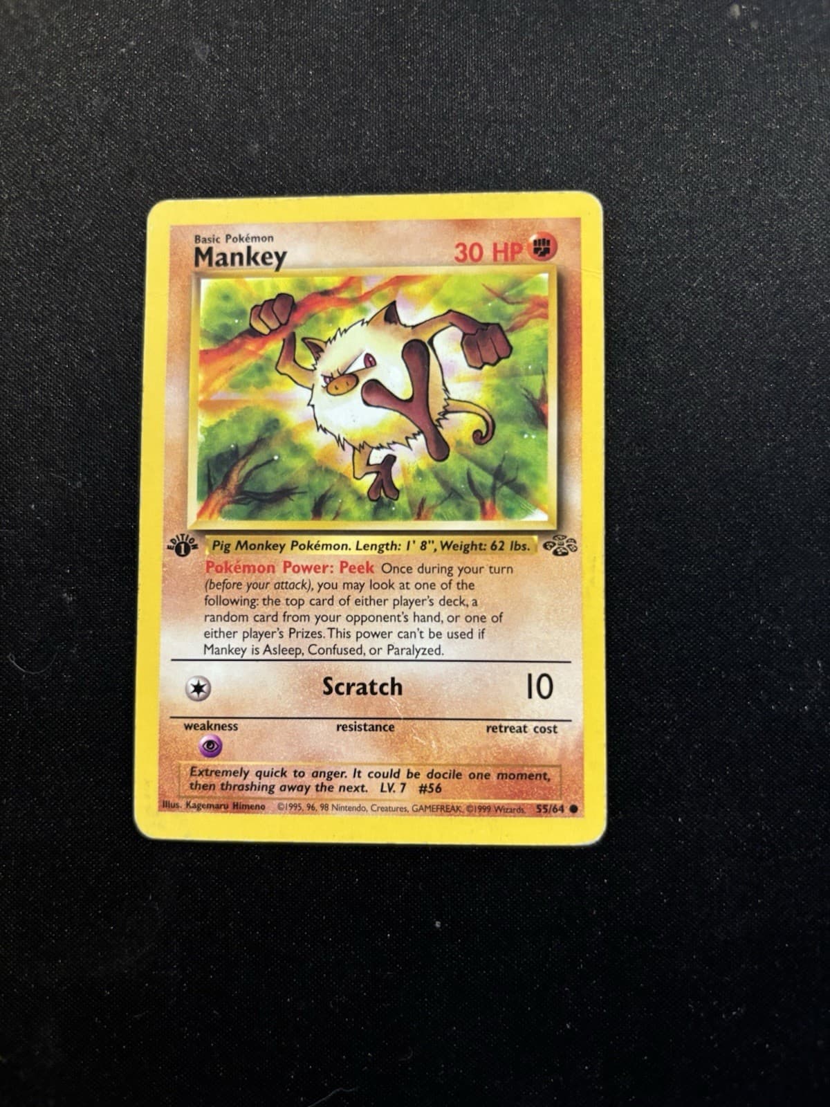 Mankey 1999 Pokemon Jungle