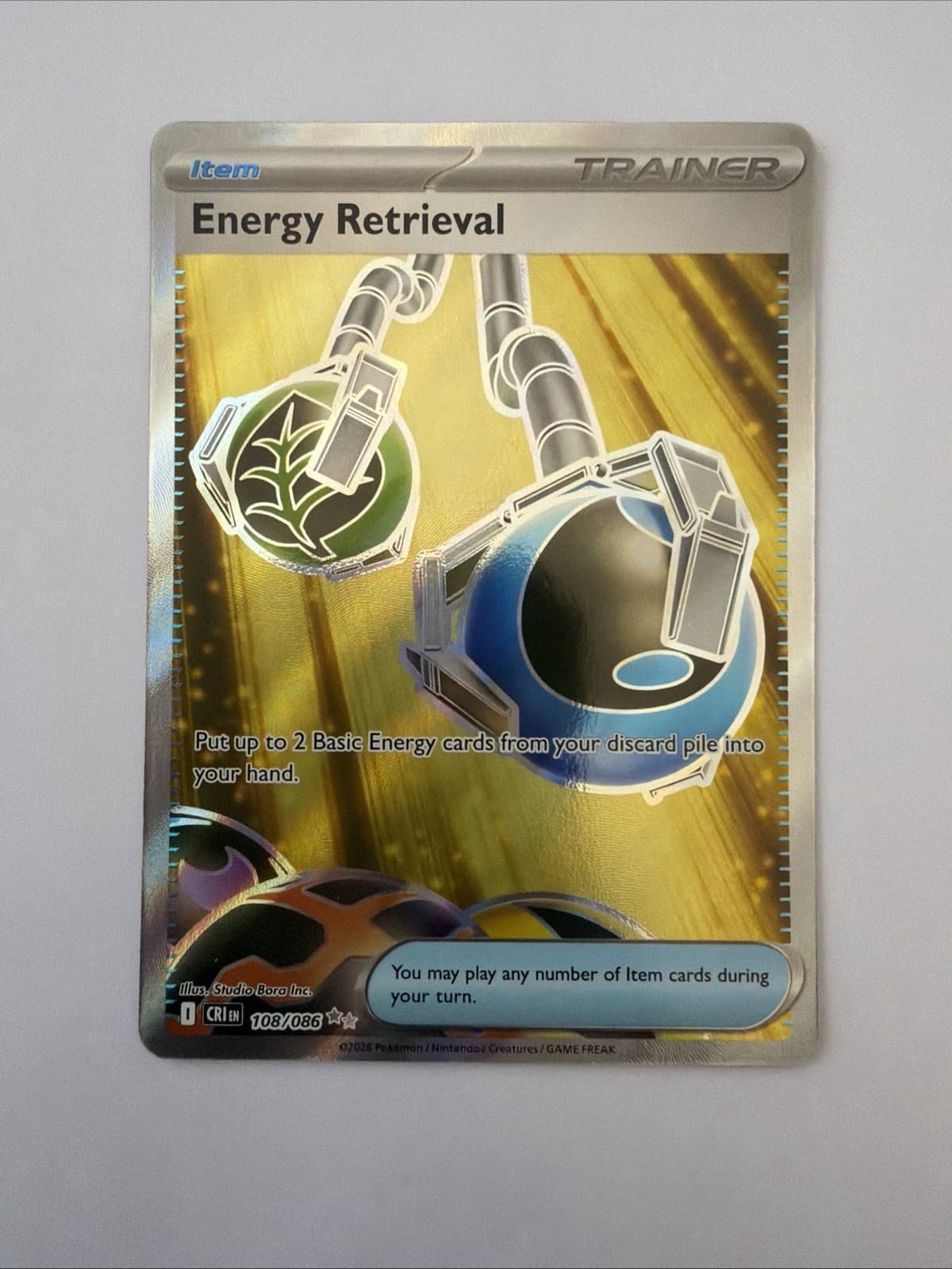 Energy Retrieval trading card