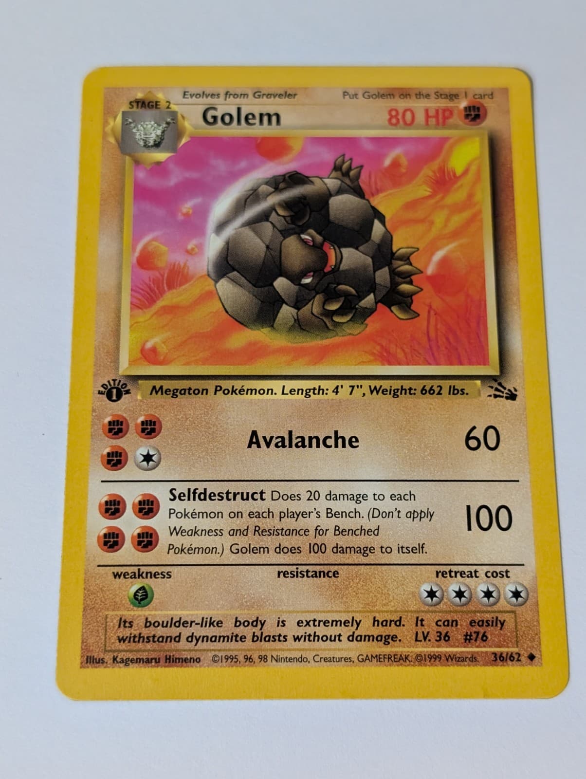 Golem trading card
