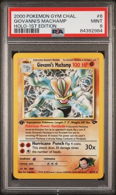 Giovanni's Machamp trading card