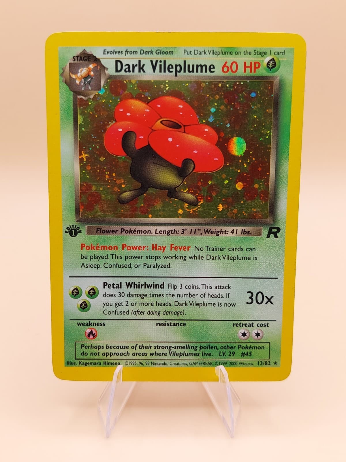 Dark Vileplume trading card