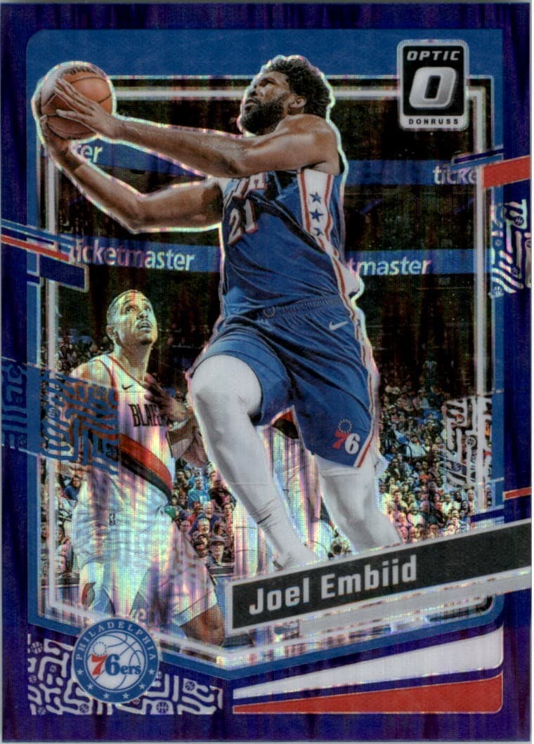 Joel Embiid 2023 panini Donruss Optic