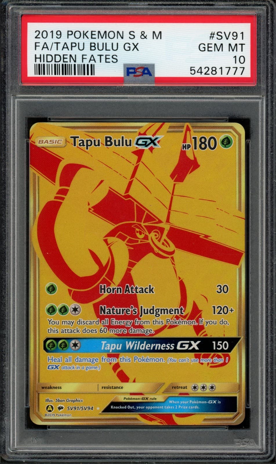 Tapu Bulu-GX trading card
