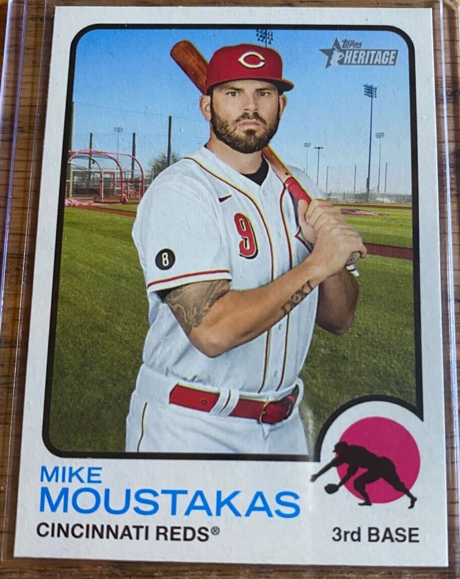 Mike Moustakas trading card