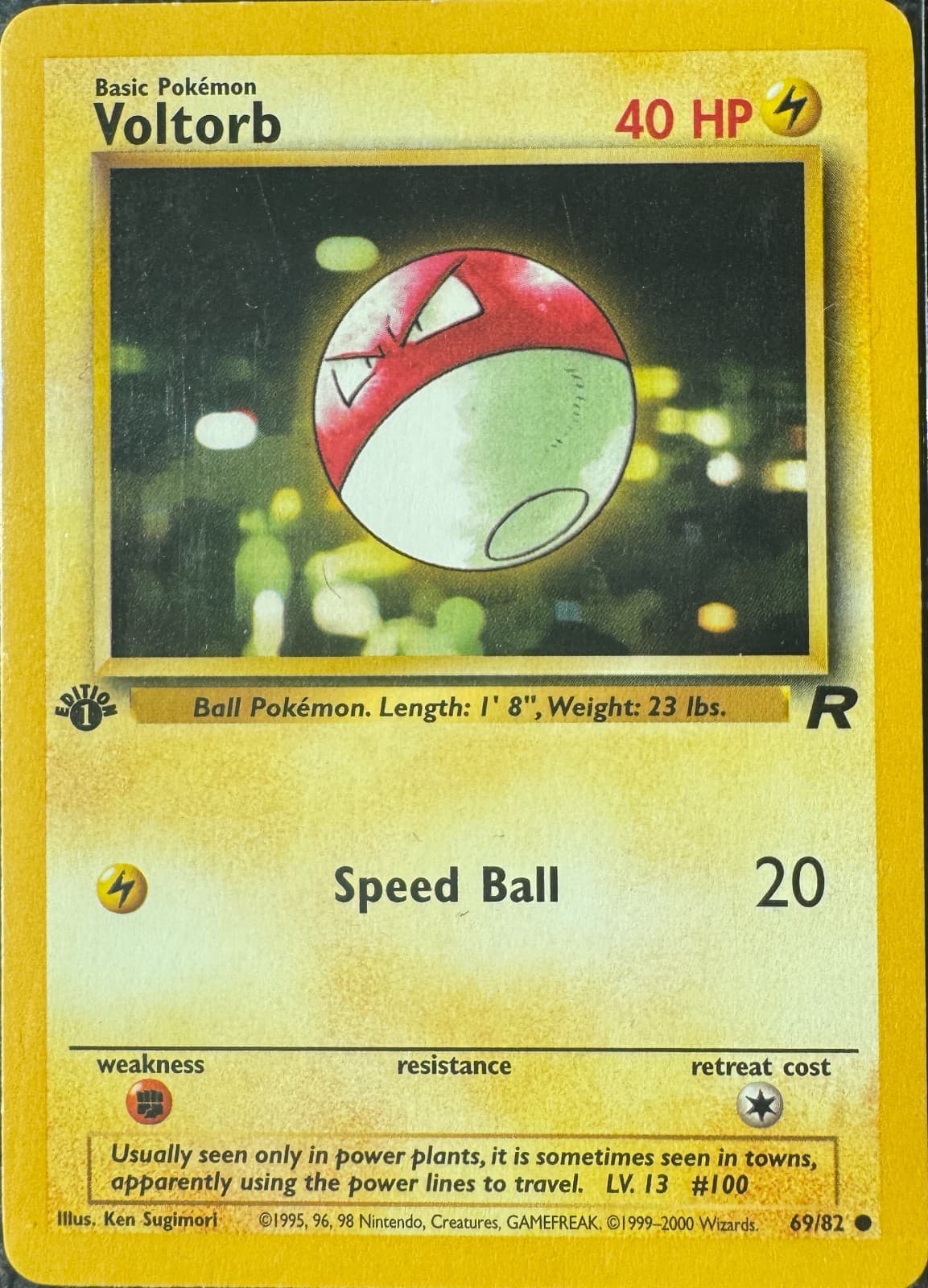 Voltorb 2000 Pokemon Team Rocket