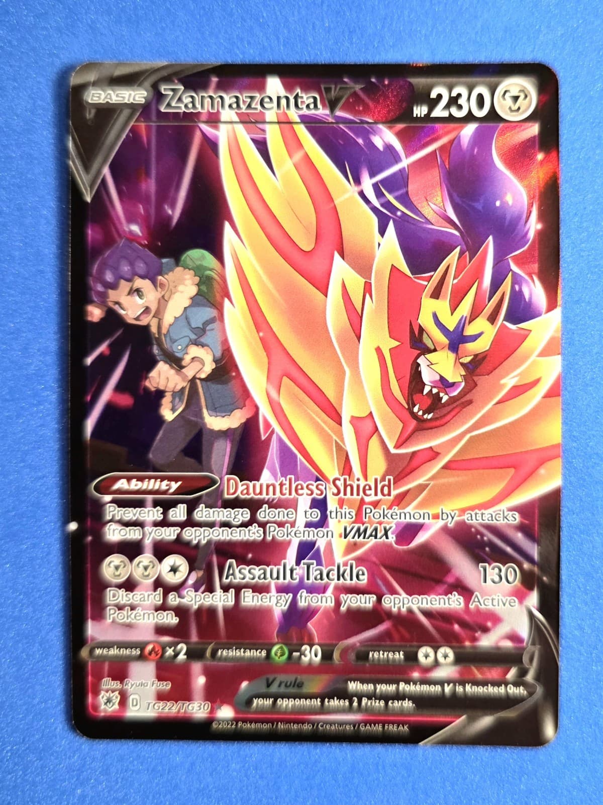 Zamazenta V trading card