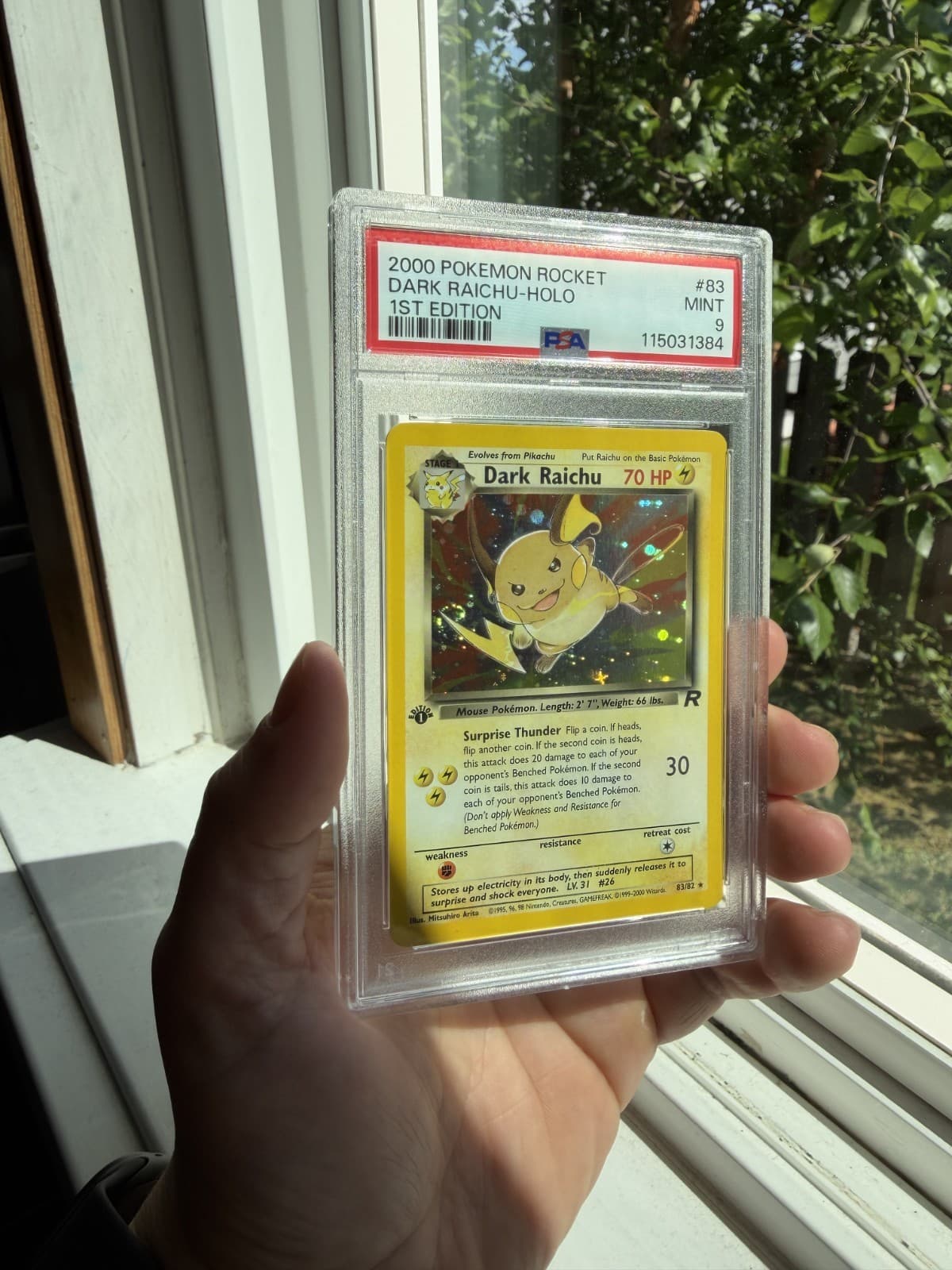 Dark Raichu trading card