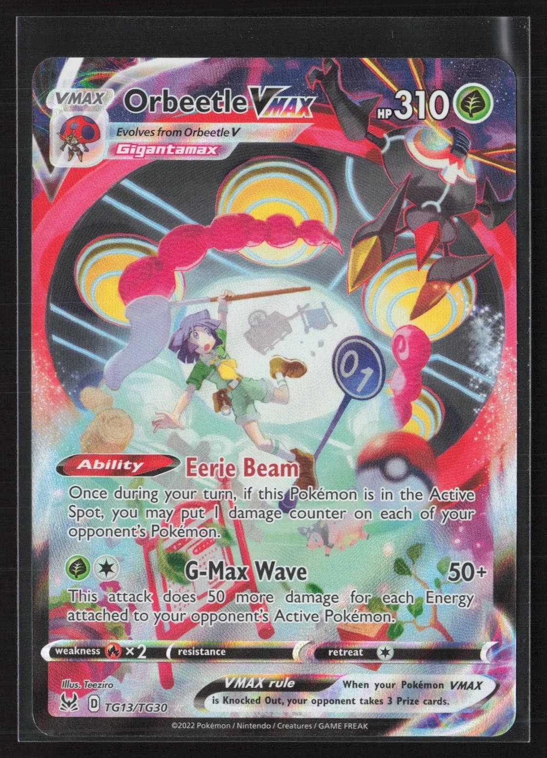Orbeetle VMAX trading card