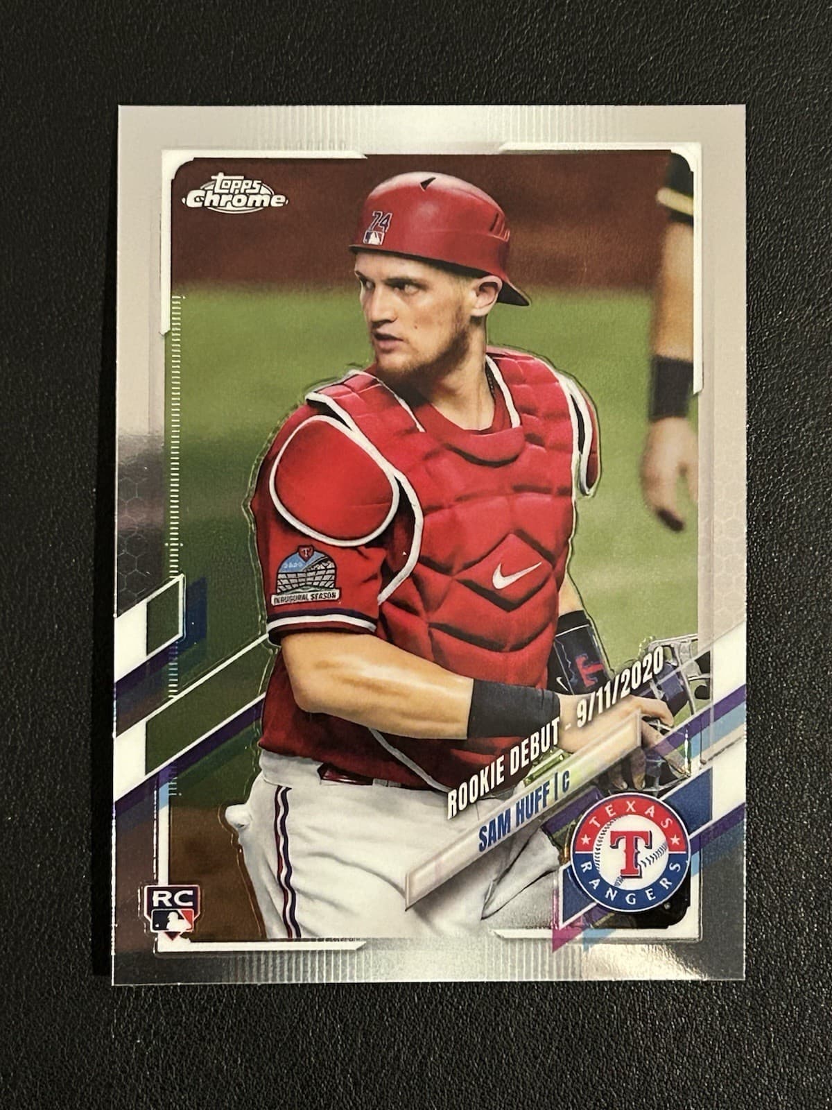 Sam Huff 2021 topps Topps Chrome Update