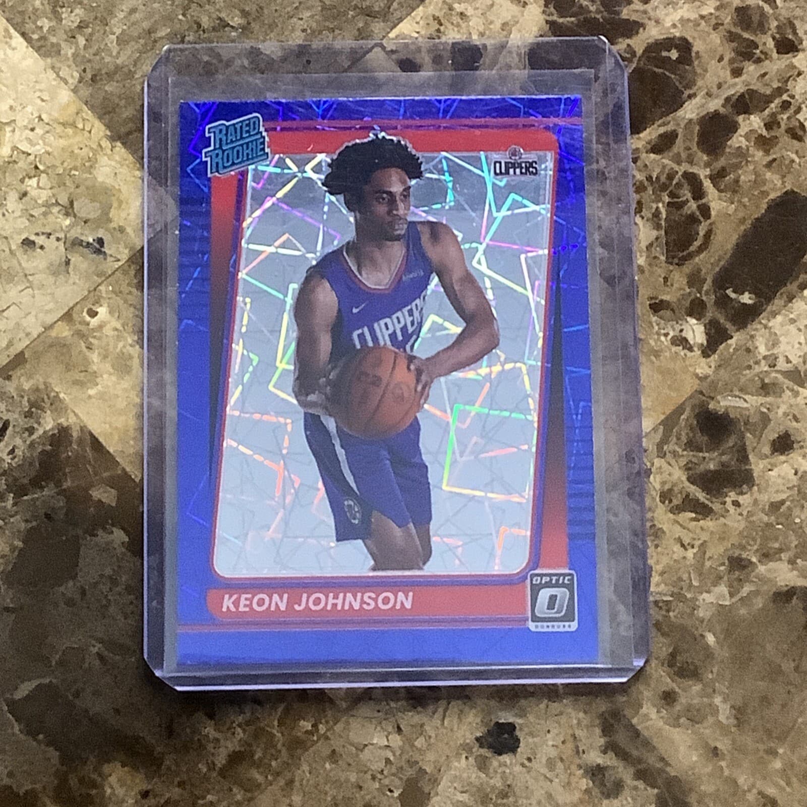 Keon Johnson trading card