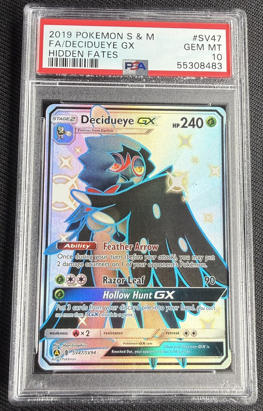Decidueye-GX trading card