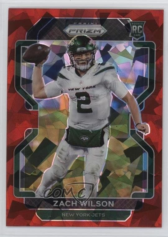Zach Wilson 2021 panini Prizm Blue Ice