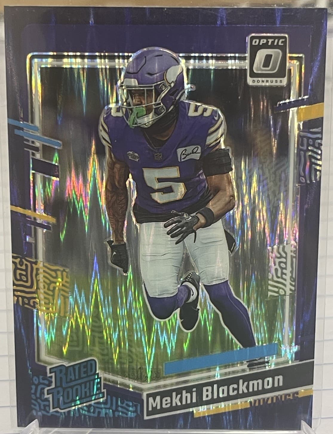 Mekhi Blackmon trading card