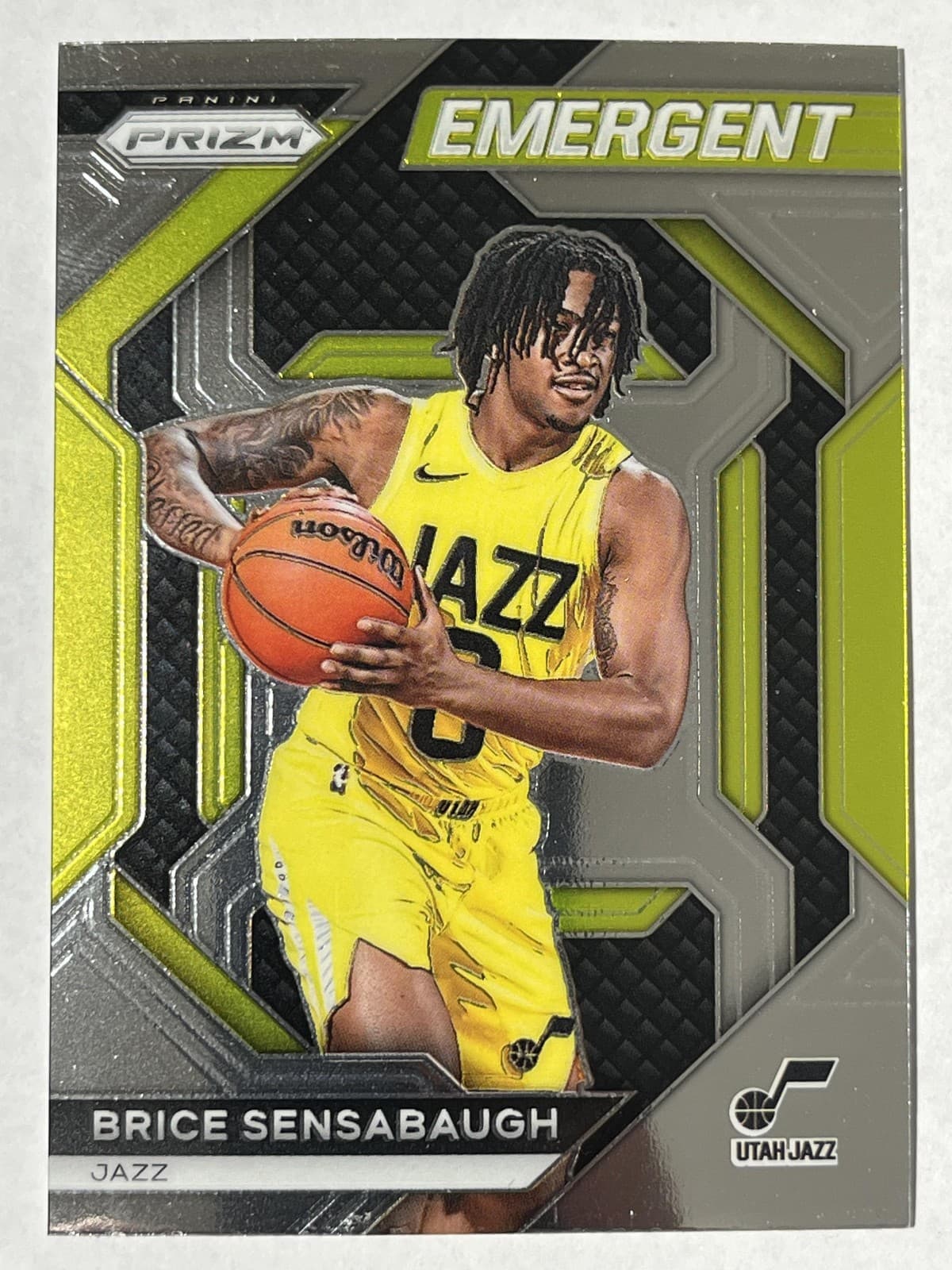 Brice Sensabaugh trading card