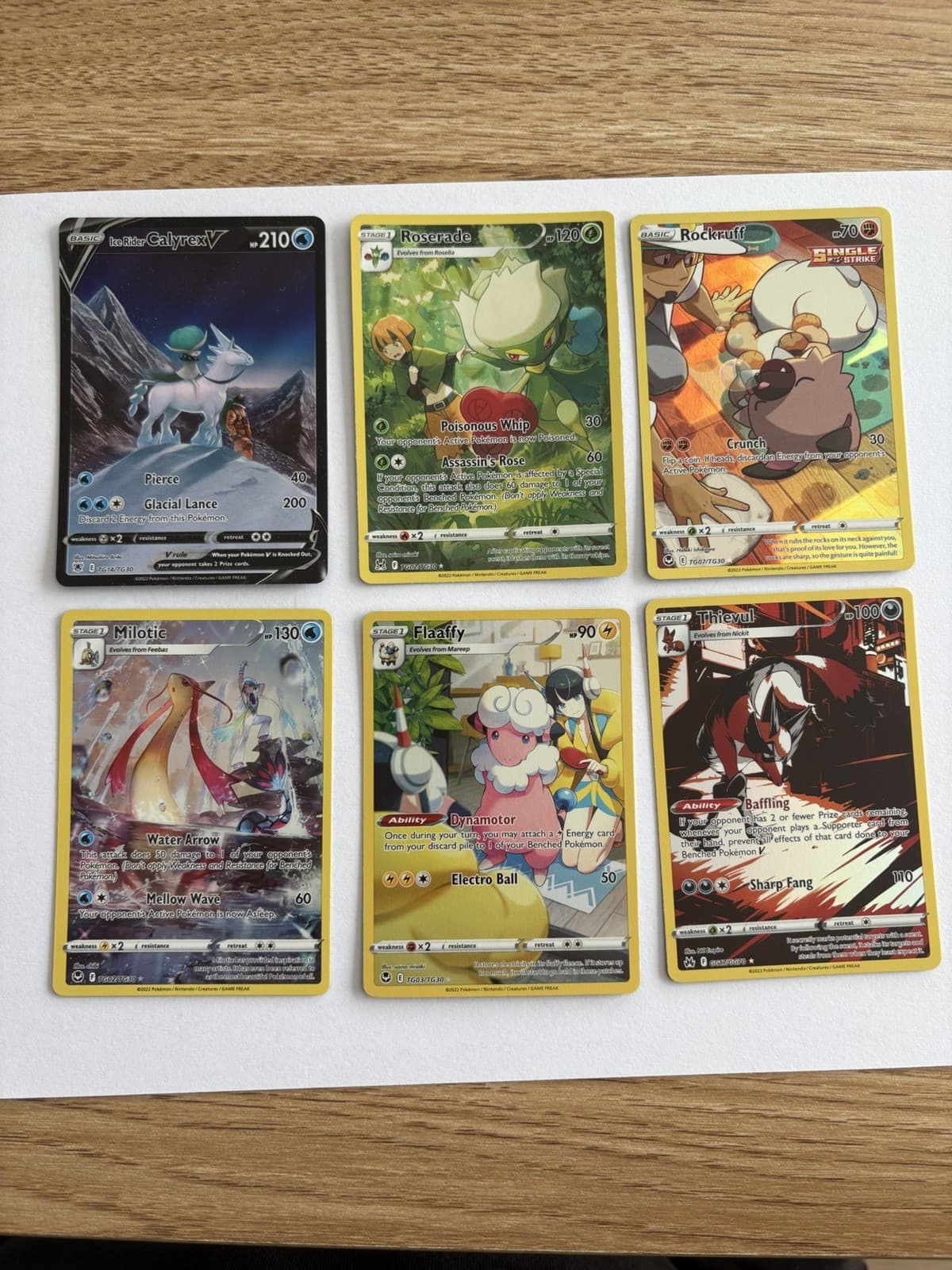 Ice Rider Calyrex V trading card