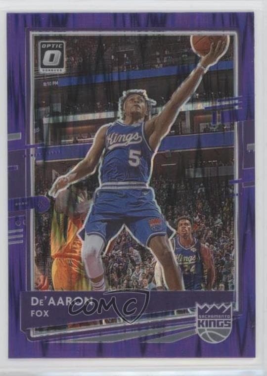 De'Aaron Fox 2020 panini Donruss Optic