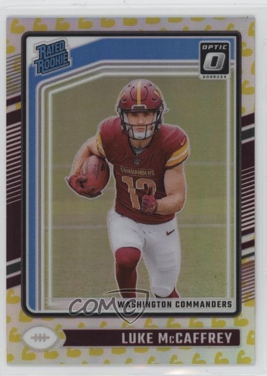 Luke McCaffrey 2024 panini Donruss Optic